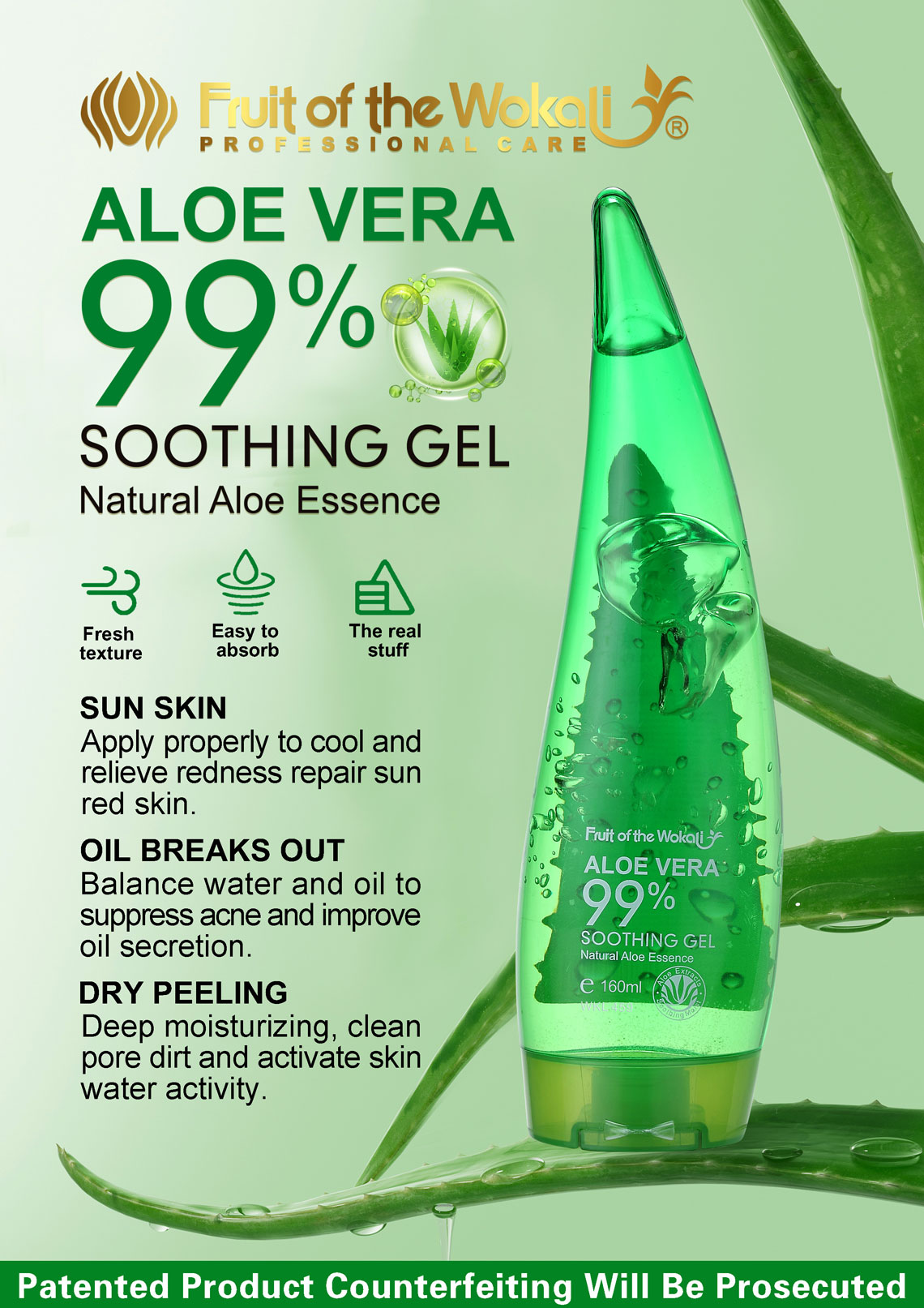 WKL459 ALOE VERA SOOTHING GEL 160ml