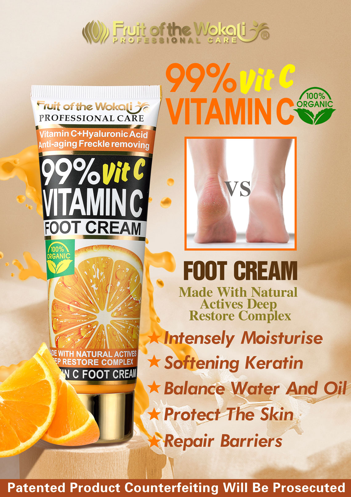 WKL712 VITAMIN C FOOT CREAM 120ml