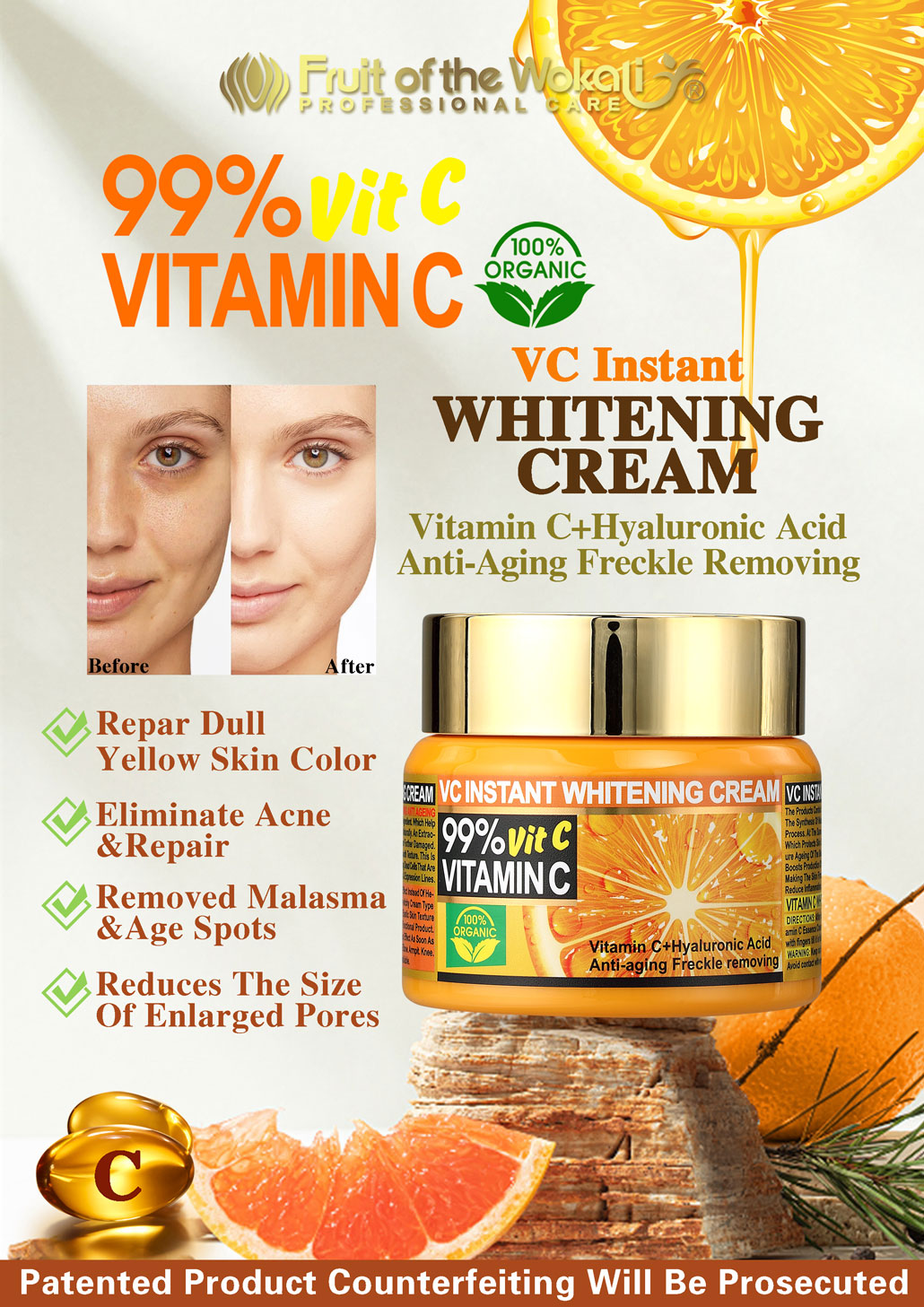 WKL715 VITAMIN C WHITENING CREAM 50ml