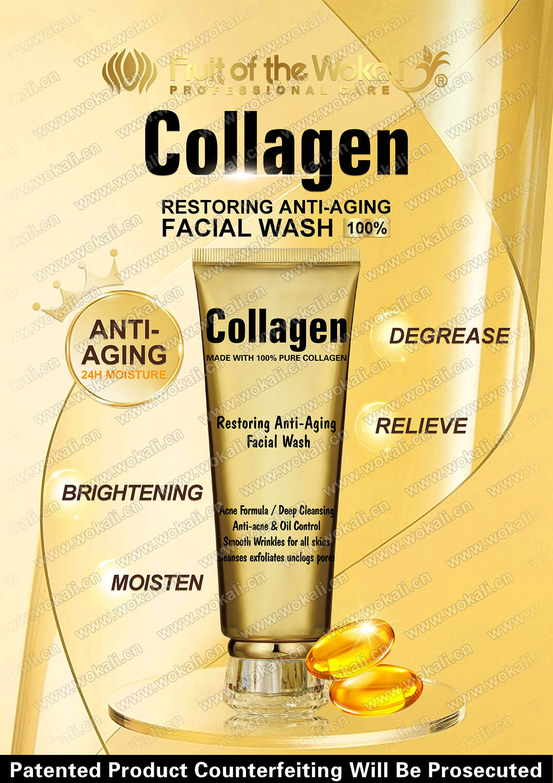 HF2009 RESTORING ANTI-AGING FACIAL WASH 120ml抗衰老洗面奶-广告画